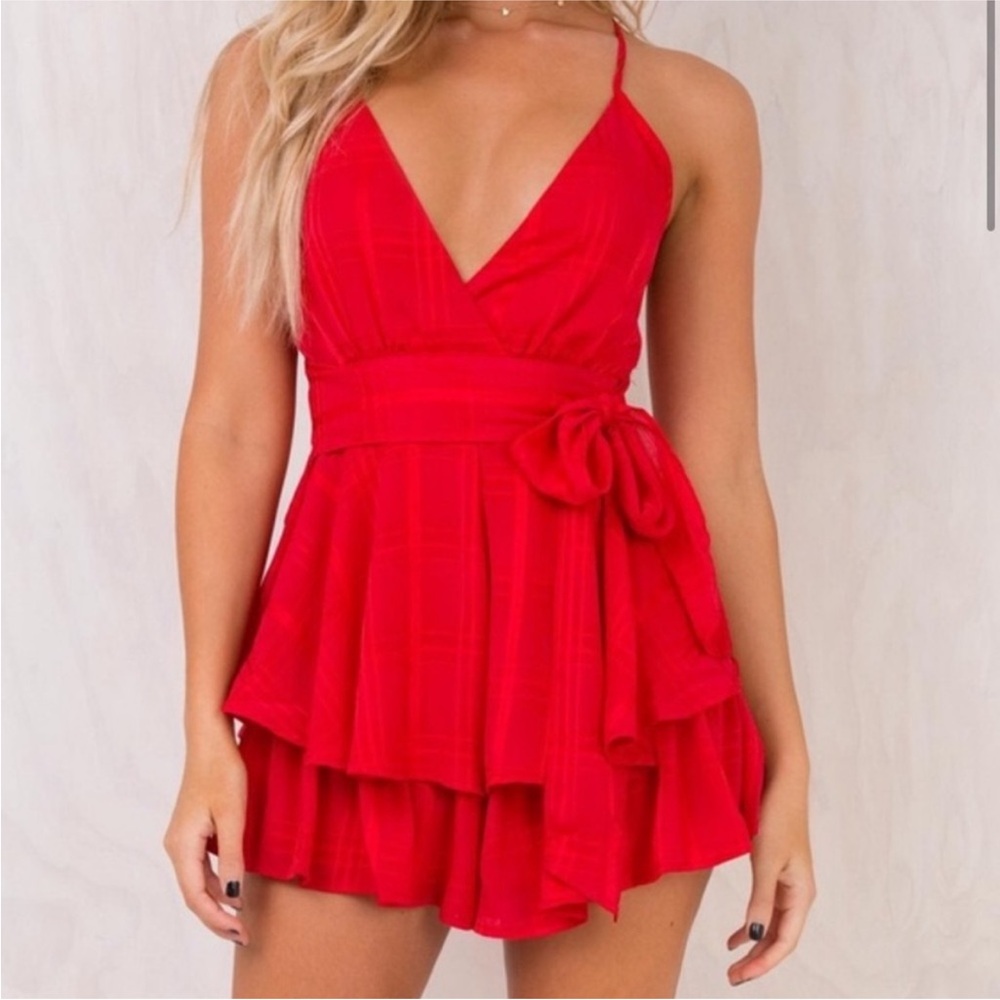 Princess Polly Red Romper